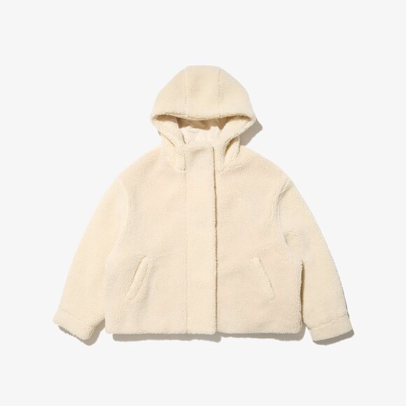 Faux Shearling Jacket with a Hood from Zara🤍🐻 - Picture 1 of 4